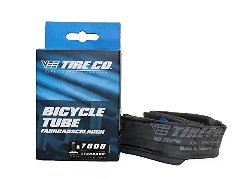 Vee Tire Co. Bicycle Tube 27 x 1 1/2' & 28 x 1 1/2' with 700B Standard Schrader Valve