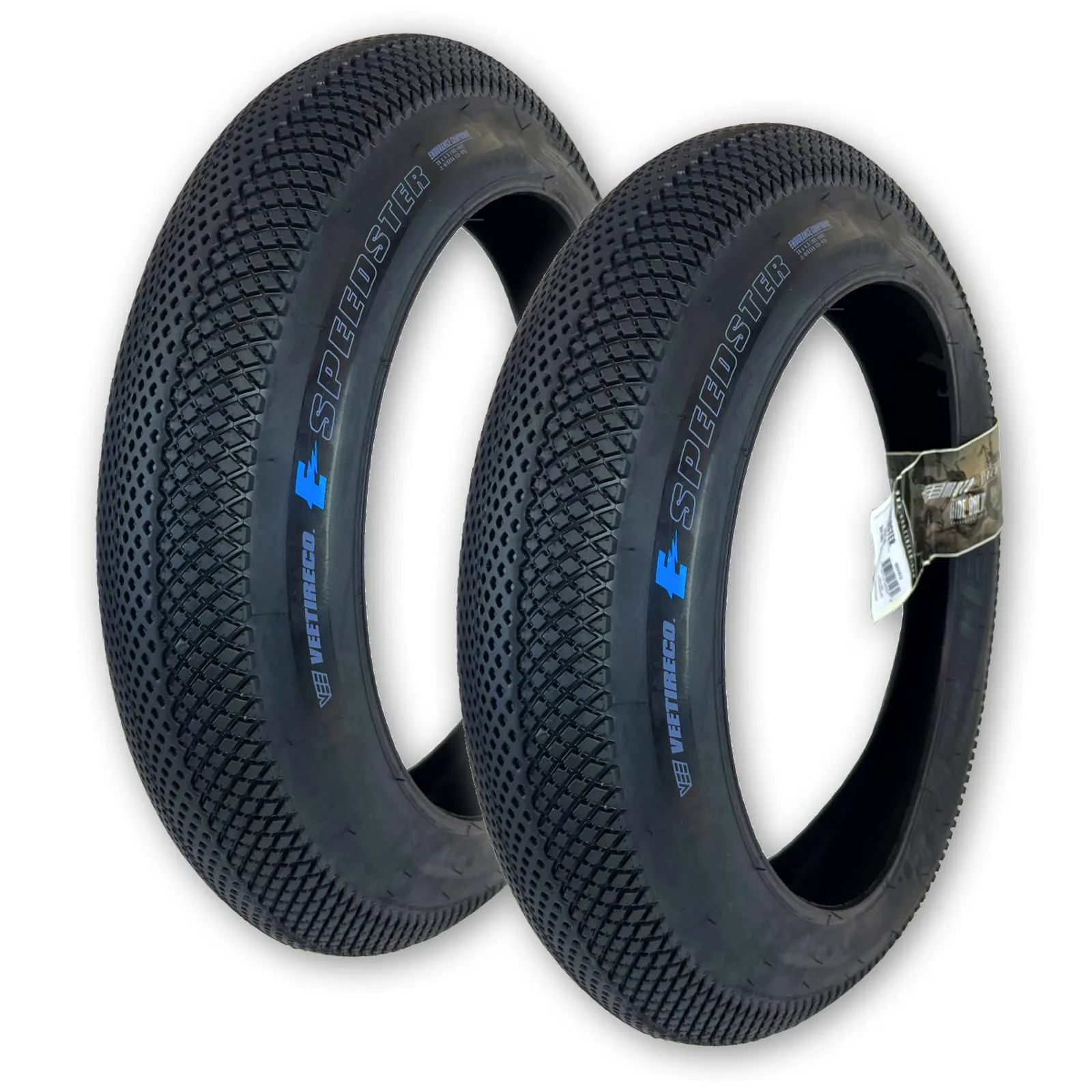 Vee Tire Co. Two Vee 20x4.0 Speedster Bike Tires for E-Bikes with Puncture Resistance and Grip