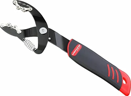 Venzo Bike Bicycle Cassette Freewheel Remover Chain Whip 5-11 Speed, Compatible with 10-19T Cogs