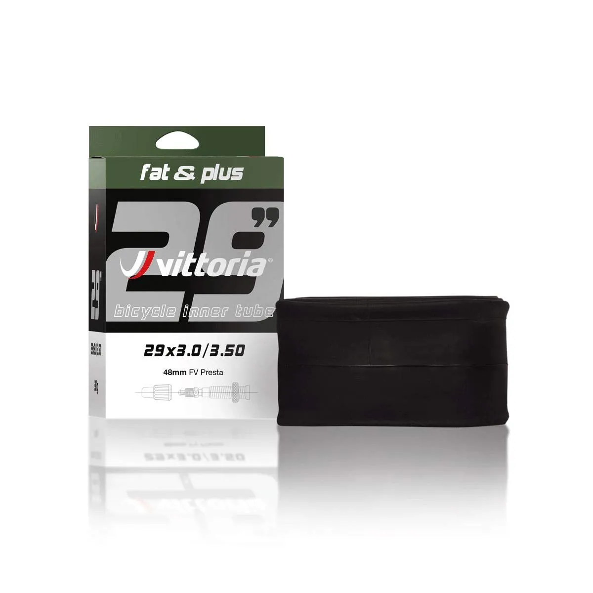Vittoria Fat & Plus Inner Tube, 27.5 x 3.0/3.50, Black - Reliable, Durable, Puncture Resistant