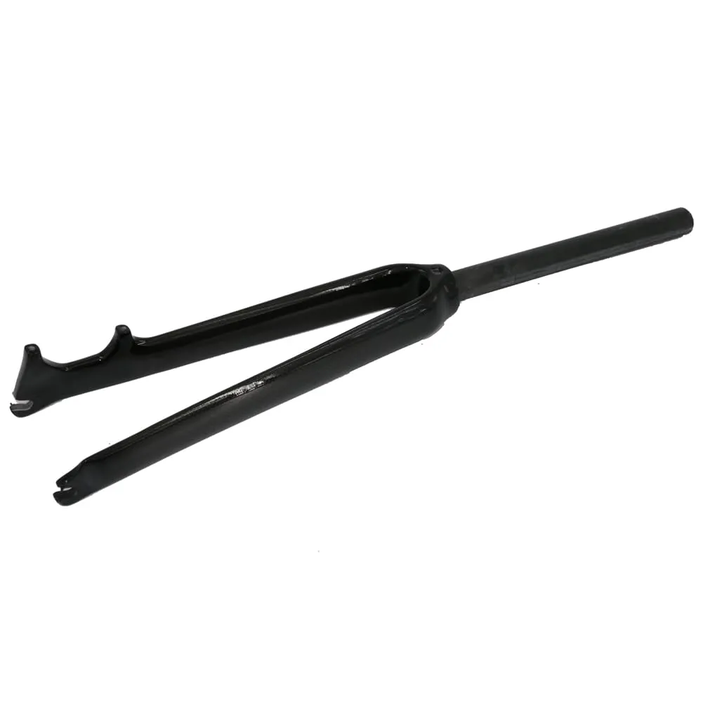 Vogely Carbon Fiber Road Bike Fork - Disc Brake, 700C, Bright Black, 28.6mm Diameter