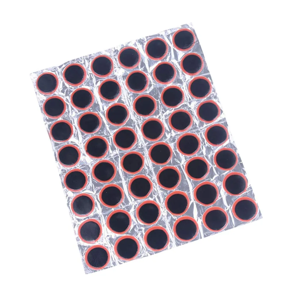 Wakauto 48pcs Tire Patch 30mm Diameter Rubber Top Tyre Repair Kit for Car and Off-Road Vehicles