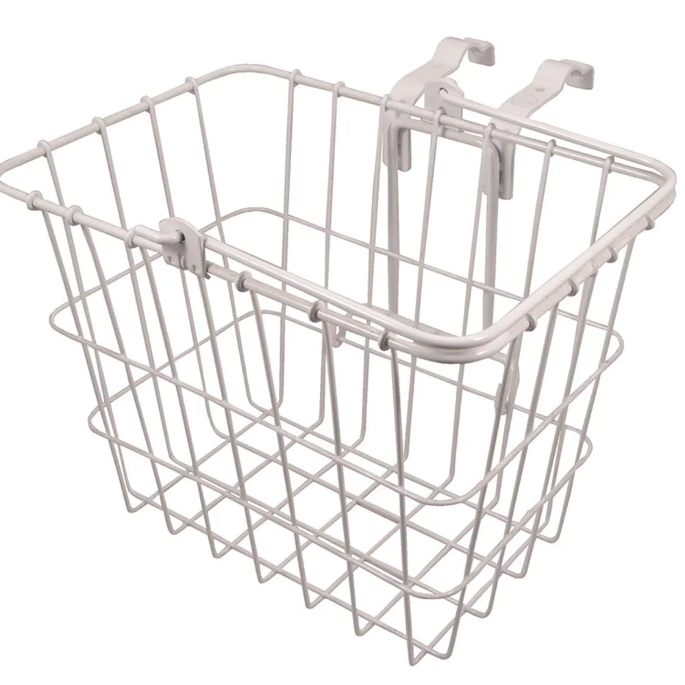 Wald 3114WH Front Lift-Off Basket - White, 11.75'x8'x9' with Quick-Release for Easy Removal