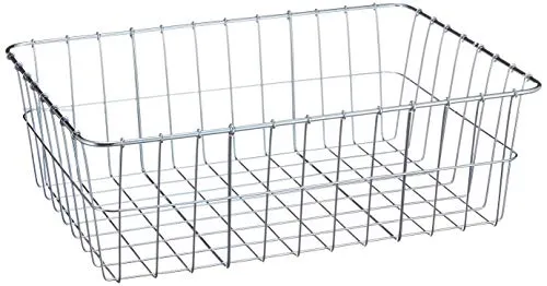 Wald 42 Basket CP Silver - Powder Coated Steel, 15'x10'x4.75', No Hardware Included