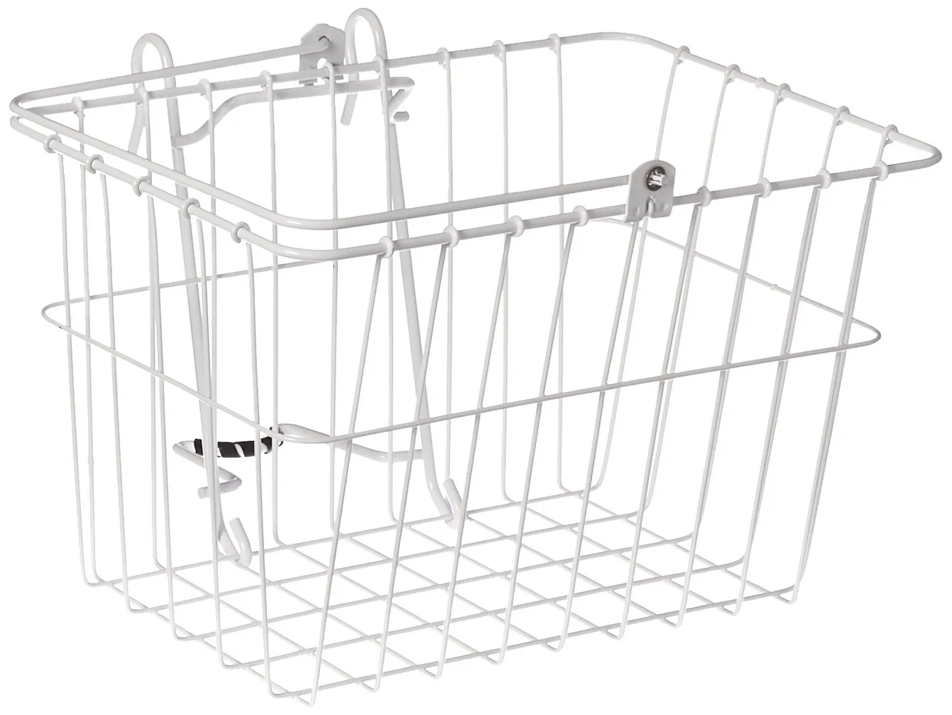 Wald Standard Bicycle Lift Off Basket - White 14.5'x9.5'x9' - Ideal for Groceries and Essentials