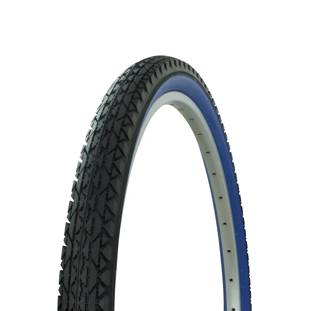 Wanda Diamond Tread Bicycle Tire 26 x 2.125 Black/Blue for Beach Cruiser Bikes - High Quality