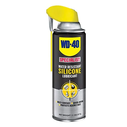 WD-40 Bike Lube Specialist Silicone 11oz Aerosol - High-Performance Lubricant for Bikes