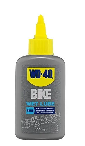 WD40 Bike Wet Lube - Premium Chain Lube for Wet & Muddy Conditions, 4 oz Bottle by WD-40