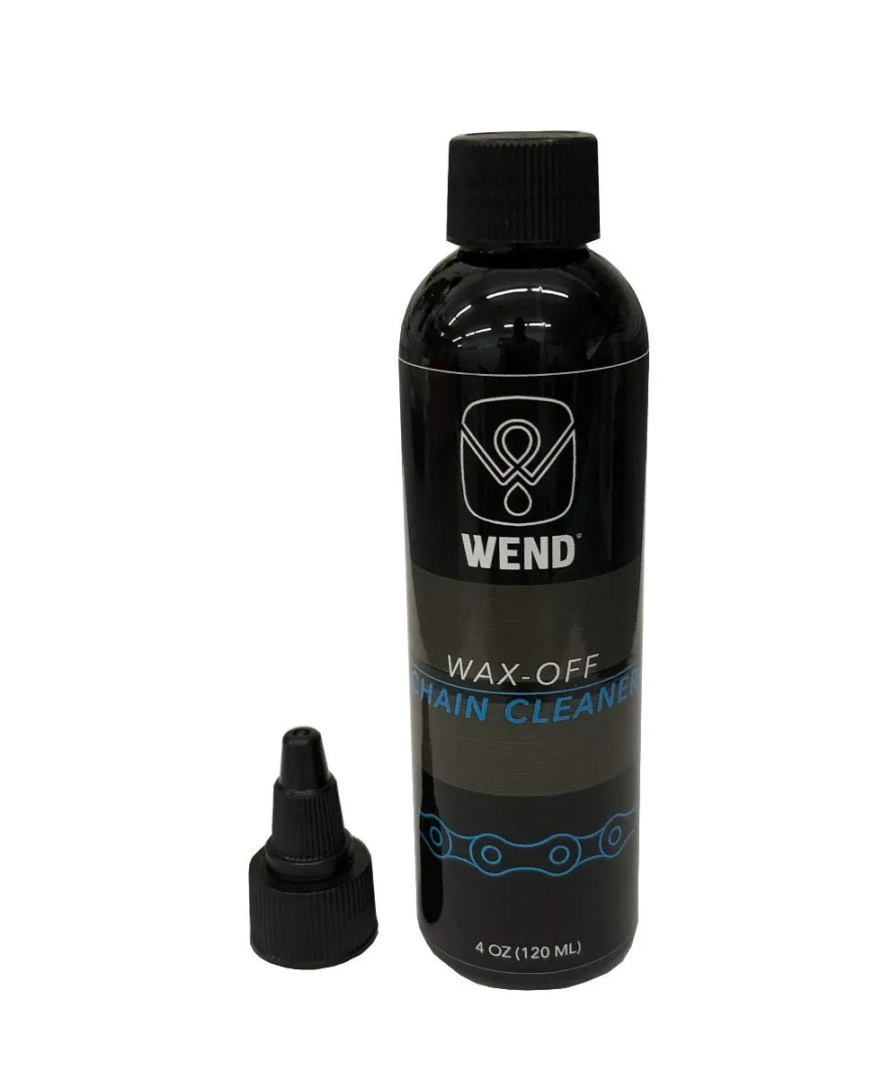Wend Wax-Off Bike Chain Cleaners 4oz - Effective Liquid Wax Additive for Chain Cleaning