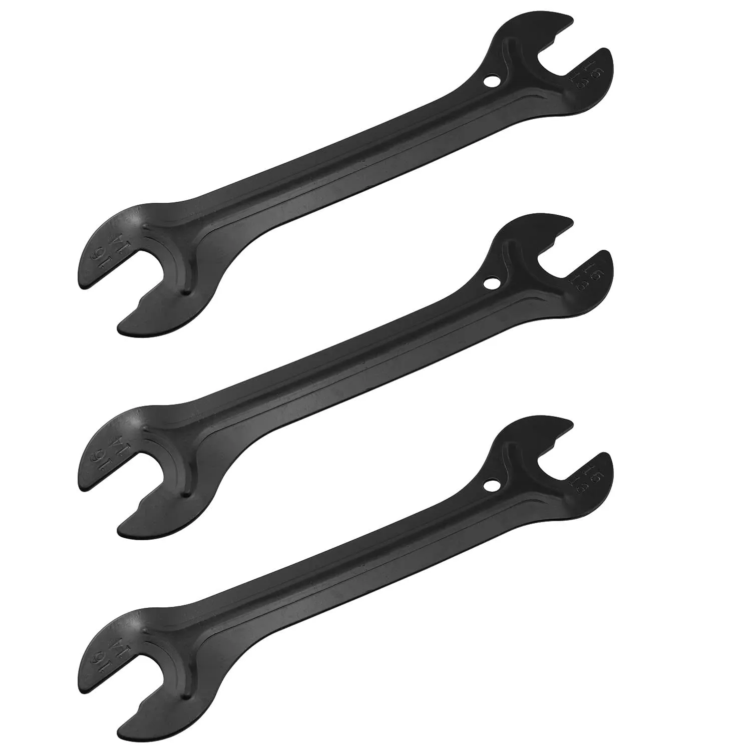 Wheel Hub Wrench Set 3PCS - 4-in-1 Bicycle Tool for Mountain & Folding Bikes, 13/15mm & 14/16mm