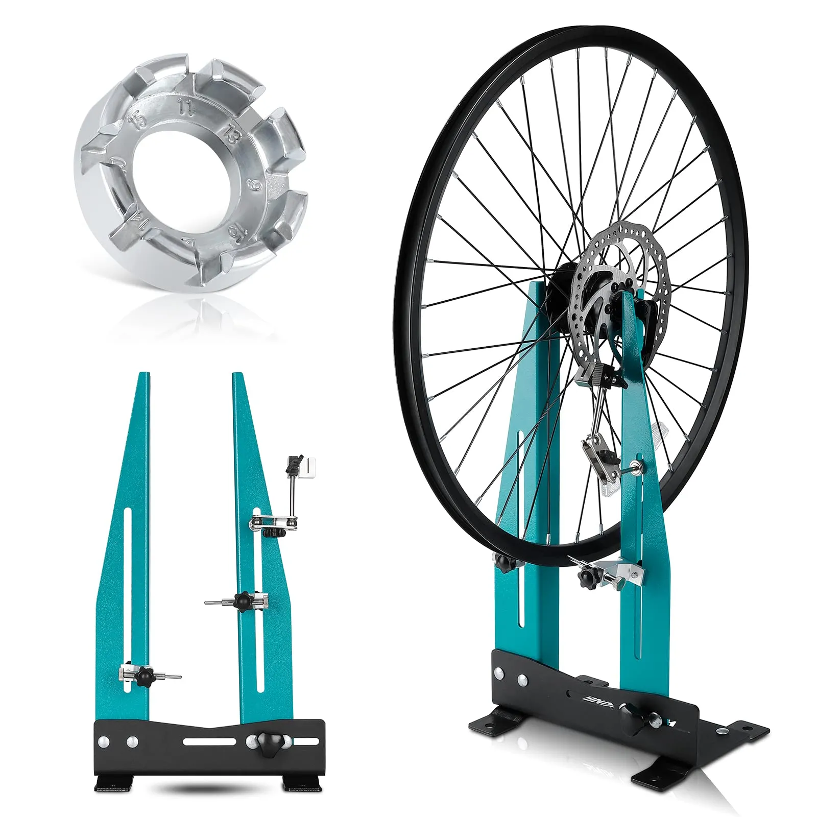 Wheel Truing Stand - Professional Bicycle Maintenance Tool for Rim Truing, Adjustable & Lightweight