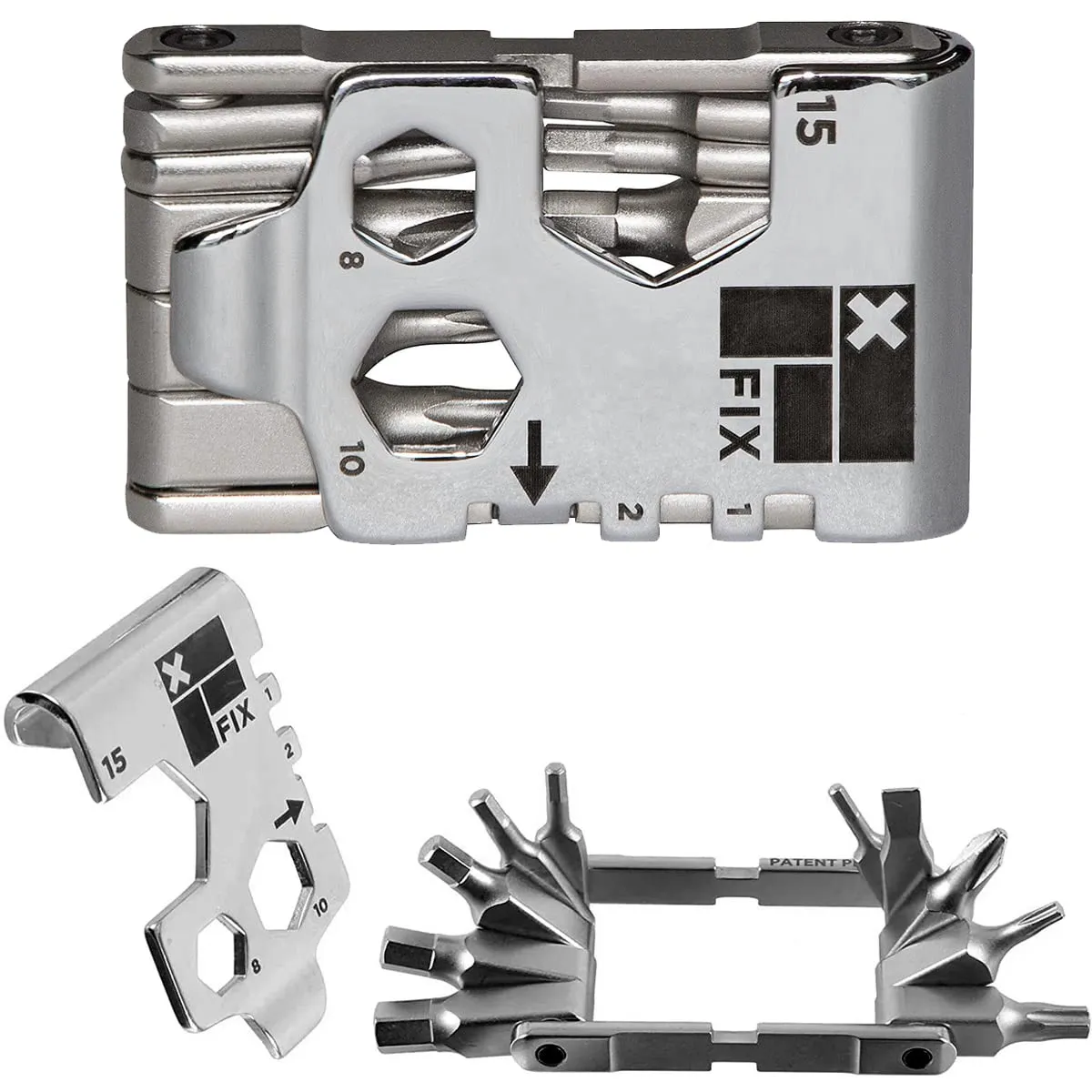 Wheelie Wrench™ Compact Multi Tool for Quick Bicycle Repairs - 17 Essential Tools Included