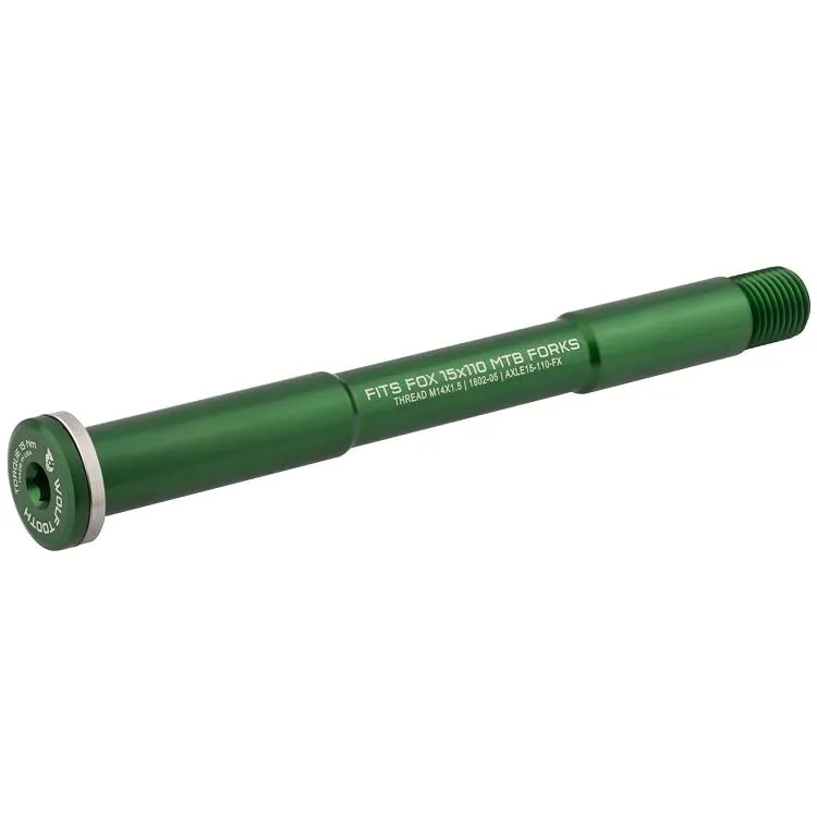 Wolf Front Axle 15x100 for Fox Suspension Forks - Lightweight 7075 T6 Aluminum, 53g, USA-Made