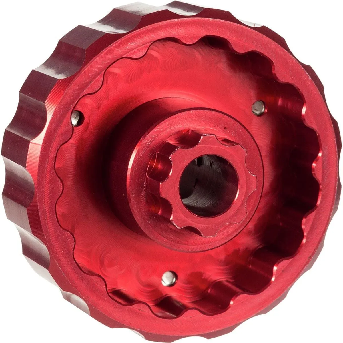 Wolf Tooth 16 Notch Bottom Bracket Tool Red, 41mm CNC Machined Aluminum for Shimano, Campagnolo