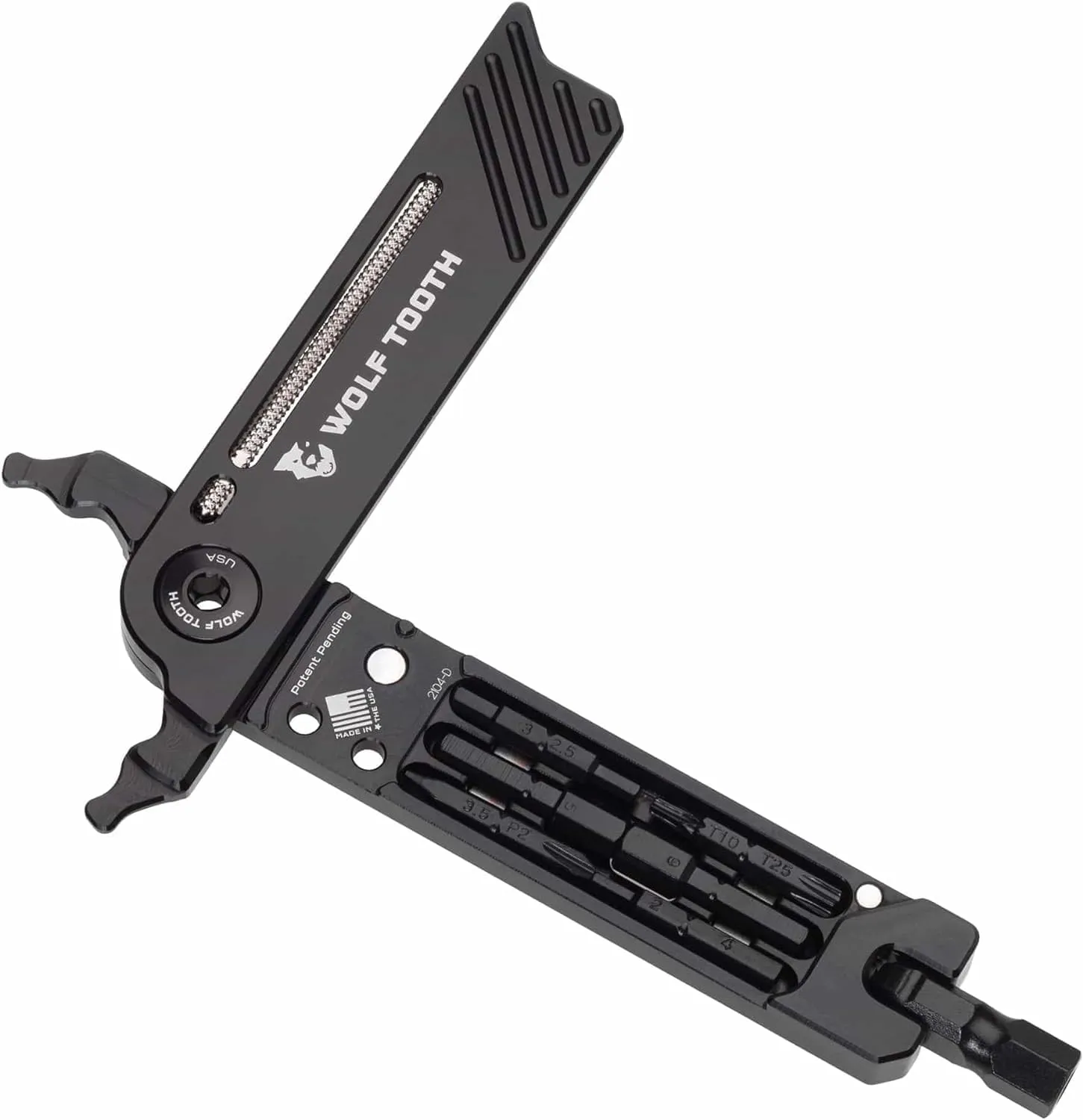 Wolf Tooth 8-Bit Pack Pliers Multi Tool Black with 18 Functions for Biking and Repair