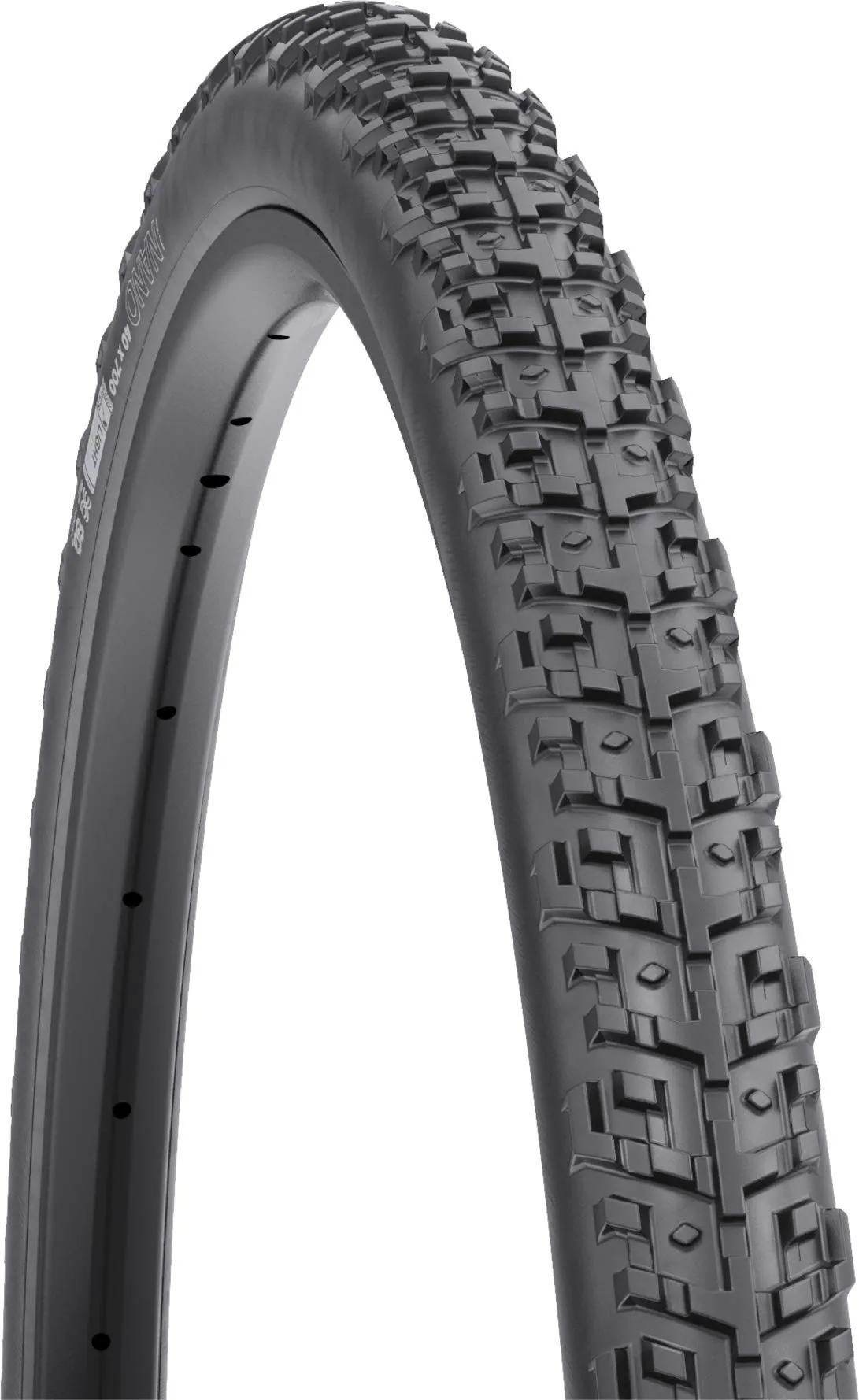 WTB Nano 40 x 700 TCS Light/Fast Rolling Tire - 120tpi Dual DNA SG2 Protection - Black