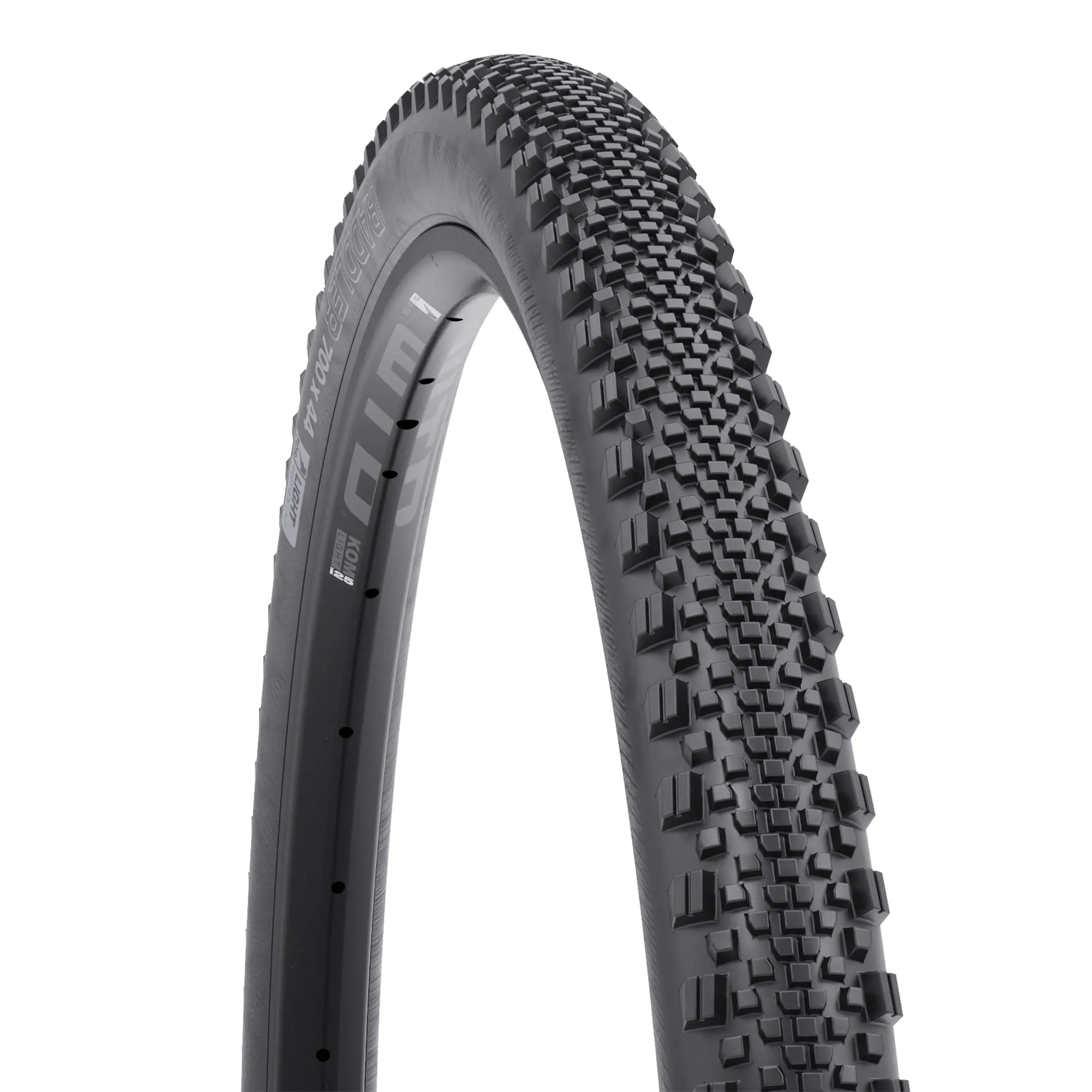 WTB Raddler 44 x 700 TCS Light/Fast Rolling Tire - 120tpi Dual DNA SG2, Black Sidewall
