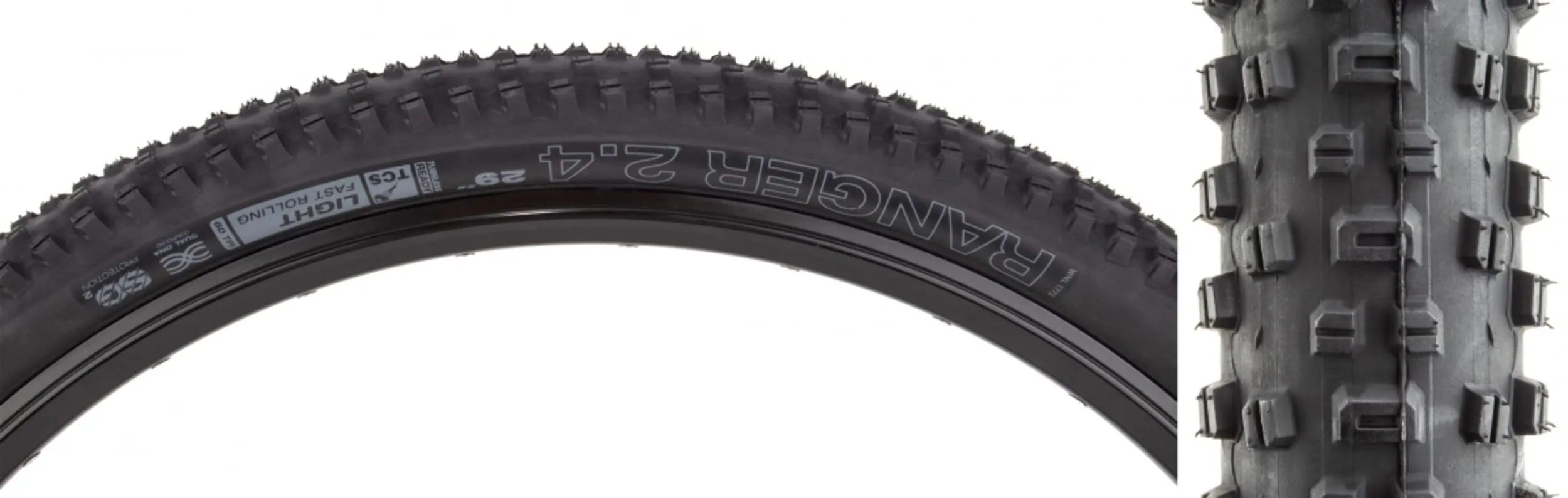 WTB Ranger 2.4 x 29 TCS Light/Fast Rolling Tire - Dual DNA SG2, 60tpi, Ideal All-Conditions Performance