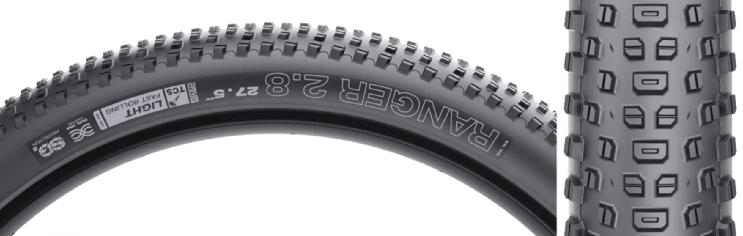 WTB Ranger 2.8 x 27.5 Tubeless Tire - Dual DNA Compound, Light Casing, SG2 Protection