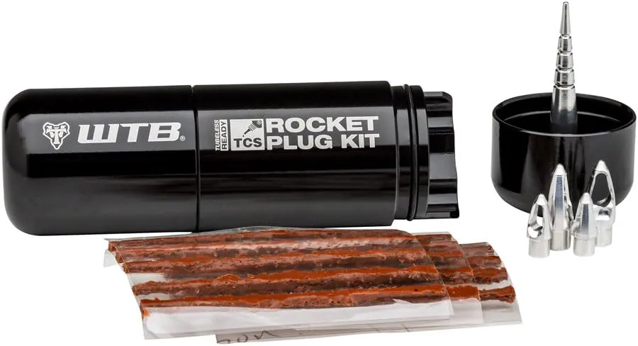 WTB TCS Rocket Tire Plug Kit - Reusable Anchors and 15 Plugs for Quick Tubeless Tire Repair