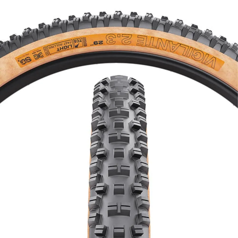 WTB Vigilante 2.3' x 29' TCS Light/Fast Rolling Tire - Dual DNA, Tubeless Folding Bead, Tan