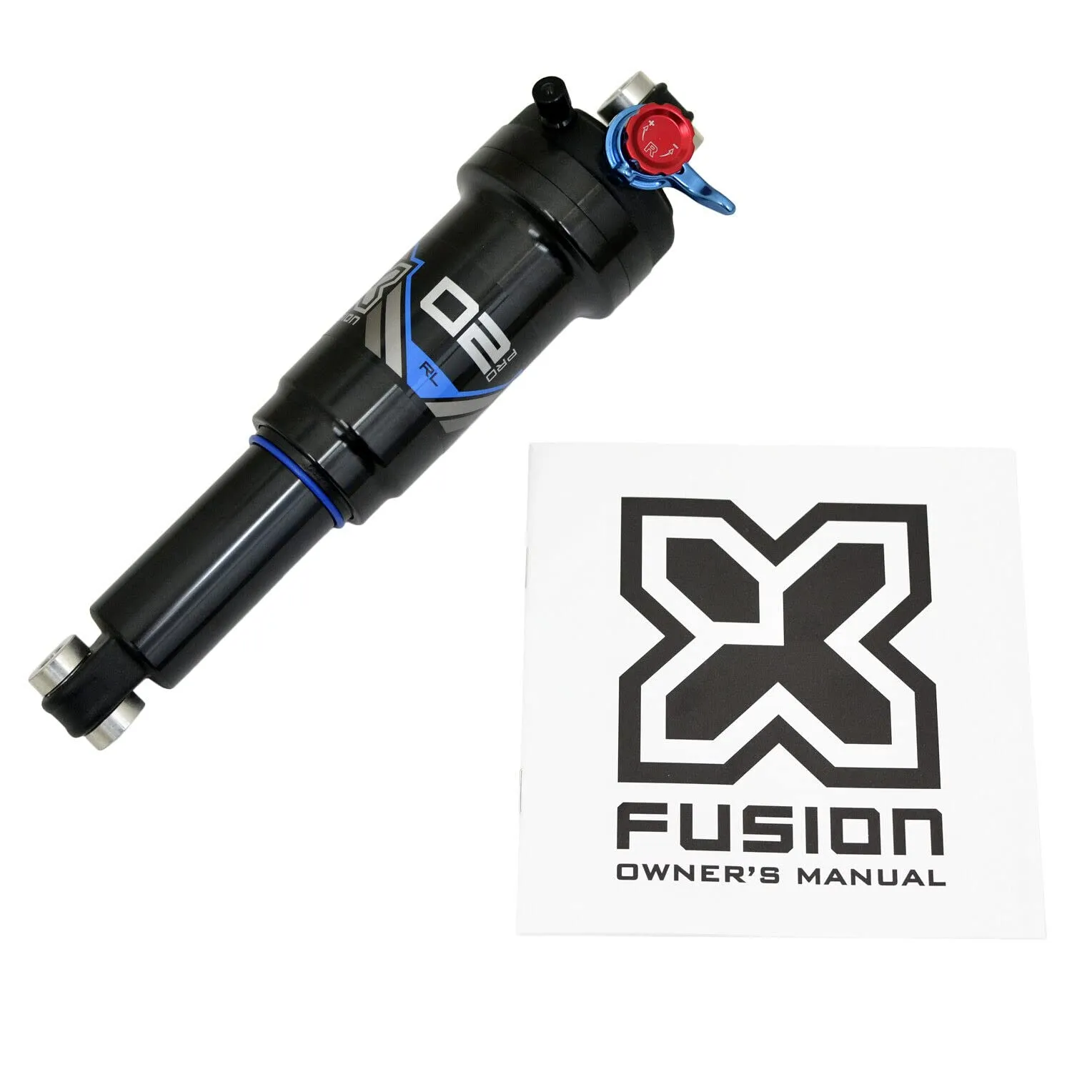 X-Fusion O2 PRO RL 200x56mm Rear Air Shock - 200mm Travel, Black, Lightweight & Durable