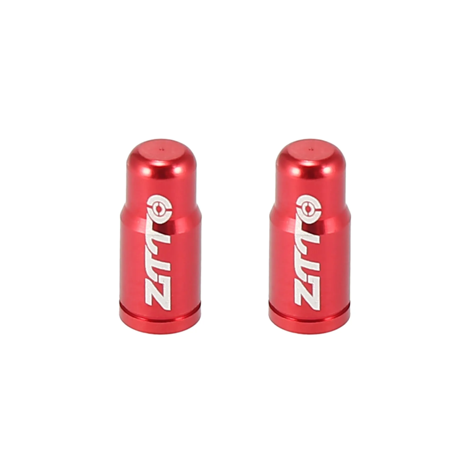 X AUTOHAUX 2pcs Red Aluminum Alloy Valve Caps for French Type Bicycle Tire Dust Covers