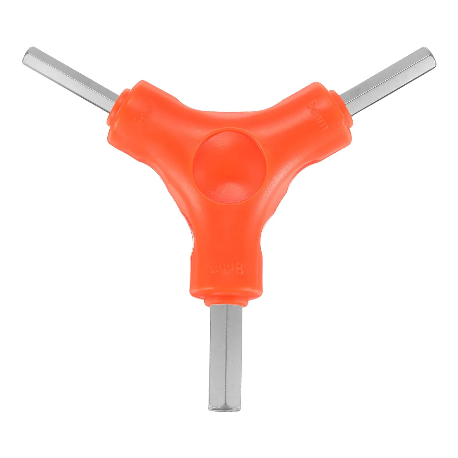 Y-Shaped 3 Way Bike Hex Wrench 5/6/8mm - Portable Multi Tool for Bicycle Repair, Yellow/Silver