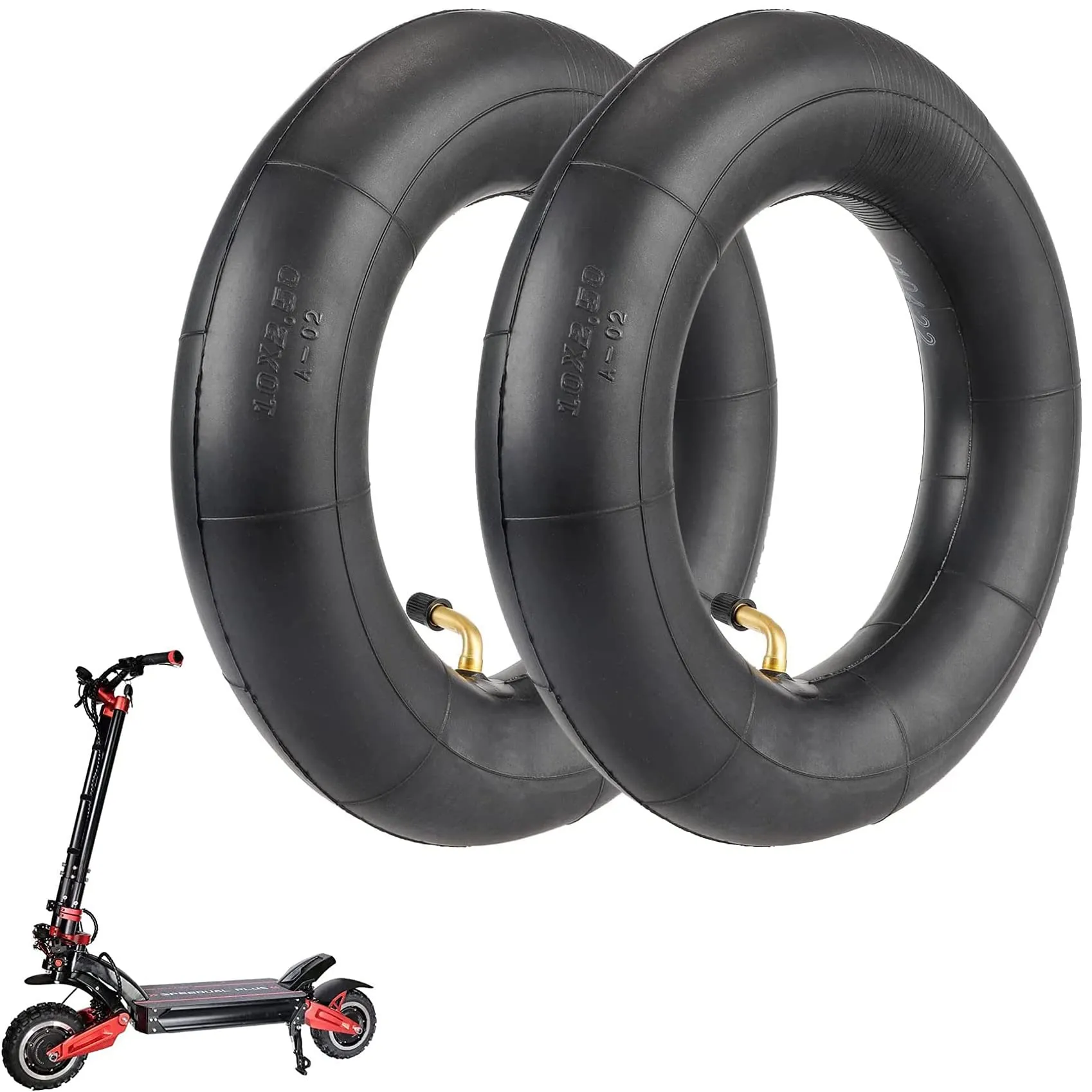 YBang 10 Inch Scooter Inner Tube for Zero 10X/VSETT/Dualtron Victor with 90° Elbow Valve