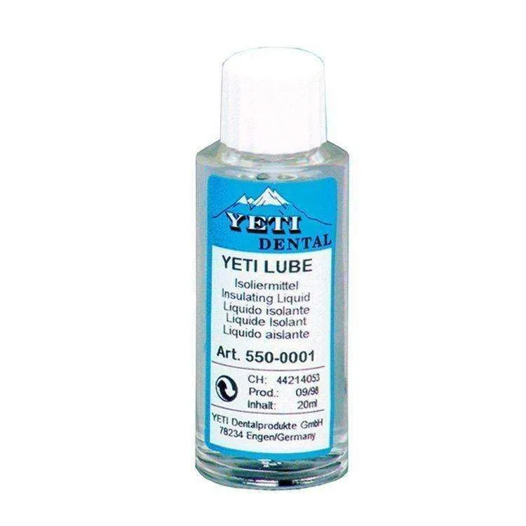 Yeti Lube Insulating Liquid 20ml - Water Soluble, Non-Reactive, Alcohol-Free, for Wax Isolation