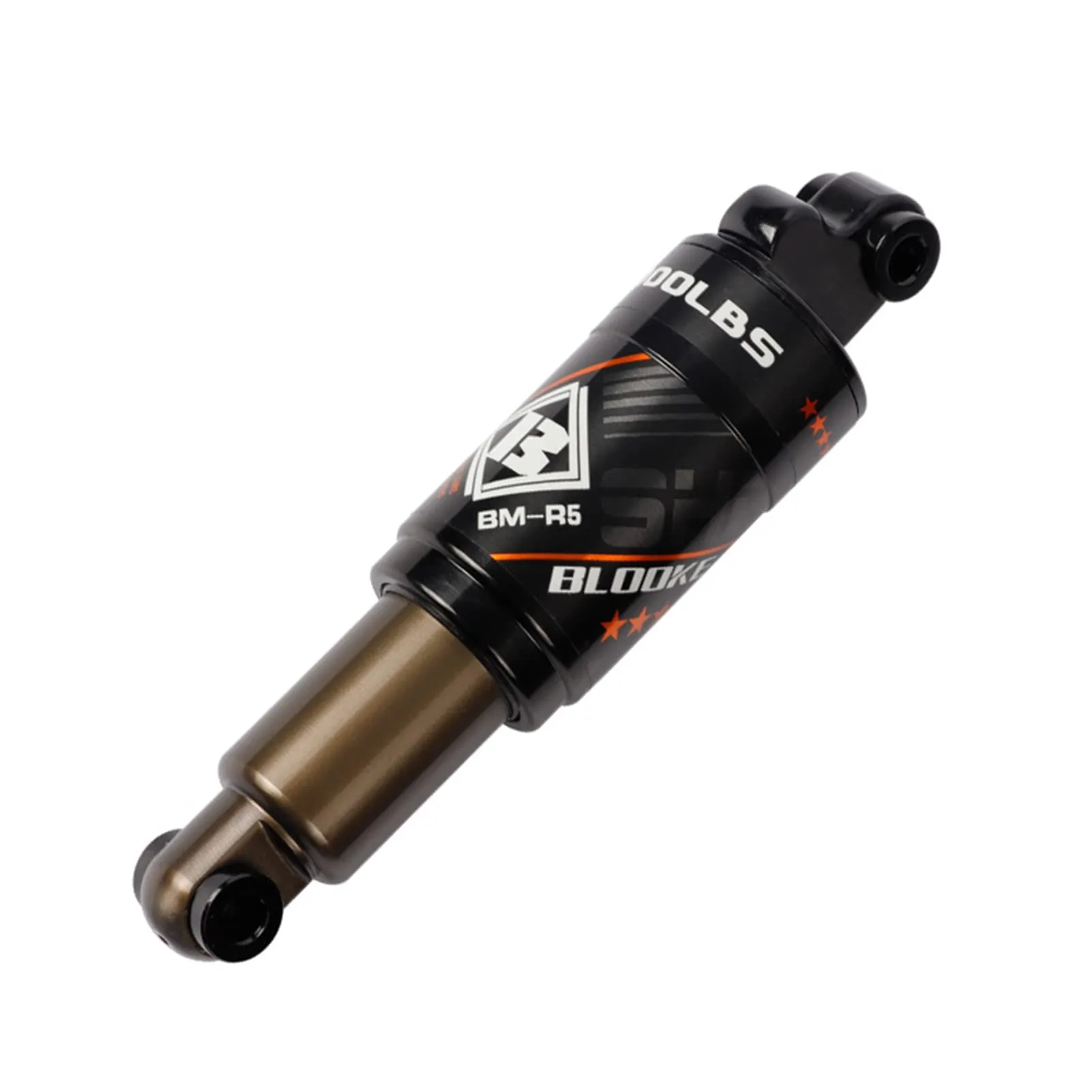 YIWENG 165mm Aluminium Alloy Bicycle Shock Absorber for Mountain Bikes, Black, 1000 lbs Capacity
