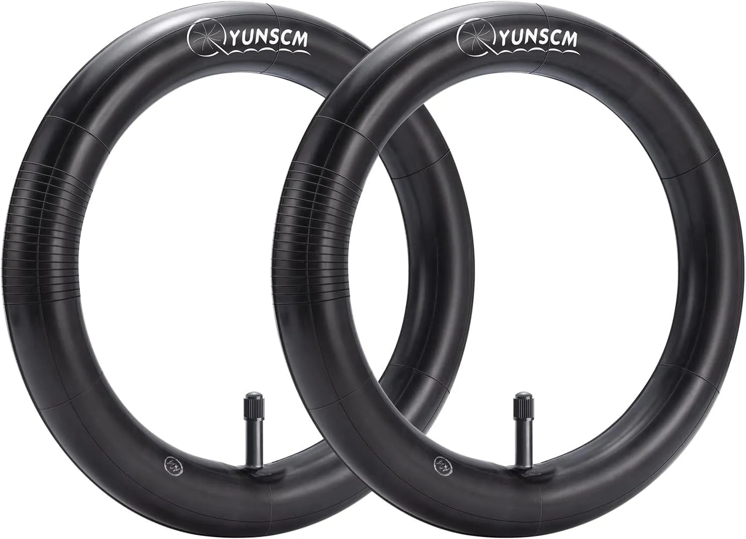 YunSCM 12' Bike Tubes 2-Pcs Set, Compatible with 12x2.125/2.5 AV32mm Schrader Valve