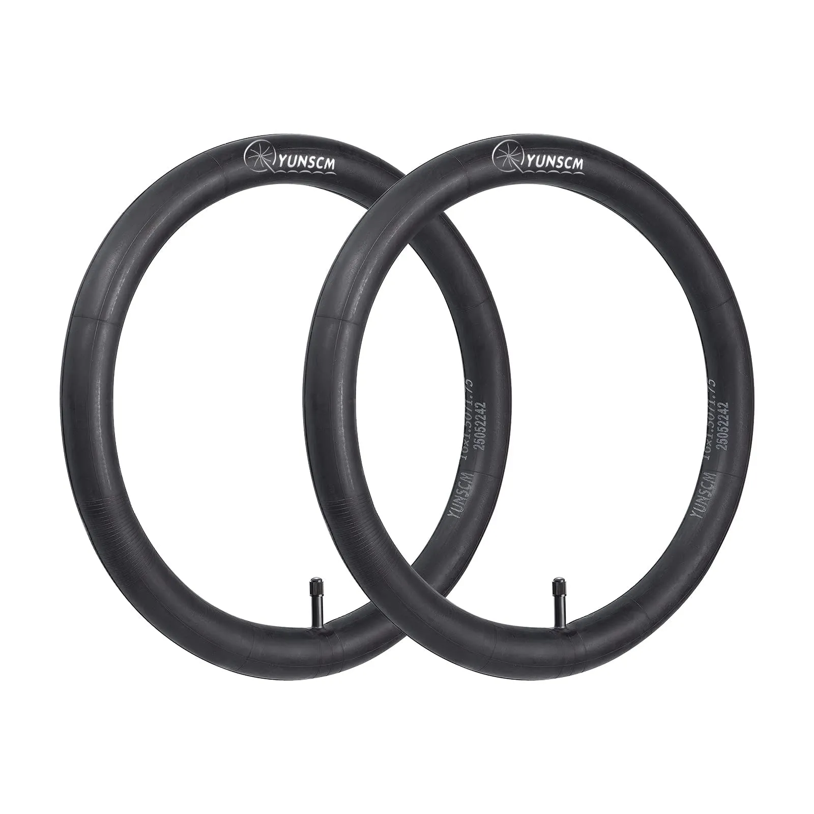 YUNSCM 14' Heavy Duty Bike Tire Tubes 14x1.50/1.90 AV32mm Schrader Valve Butyl Rubber (2-Pack)
