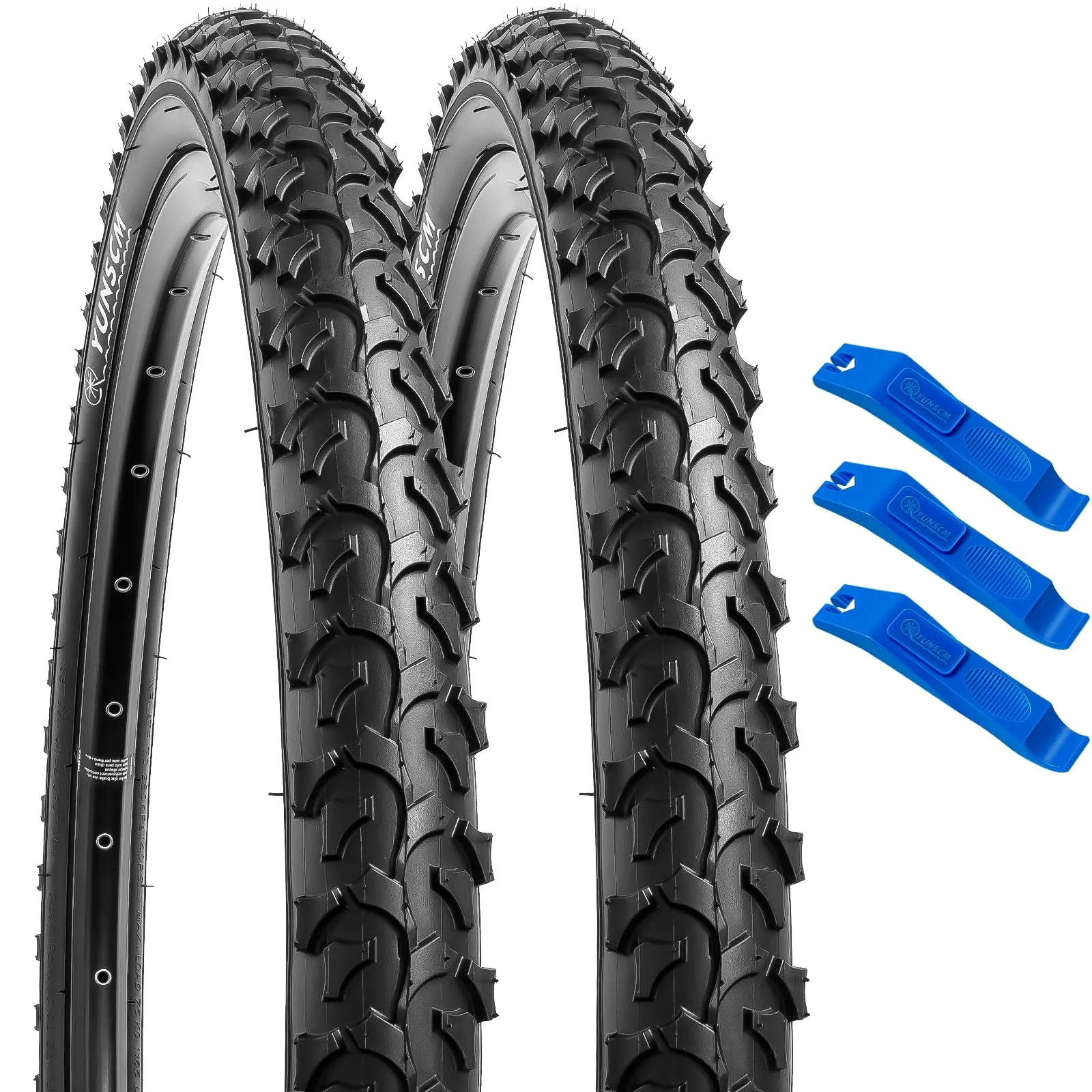 YUNSCM 2-PCS 26' Bike Tires 26x2.125 for Mountain/Off Road - Durable, Foldable, 100% Quality Assurance