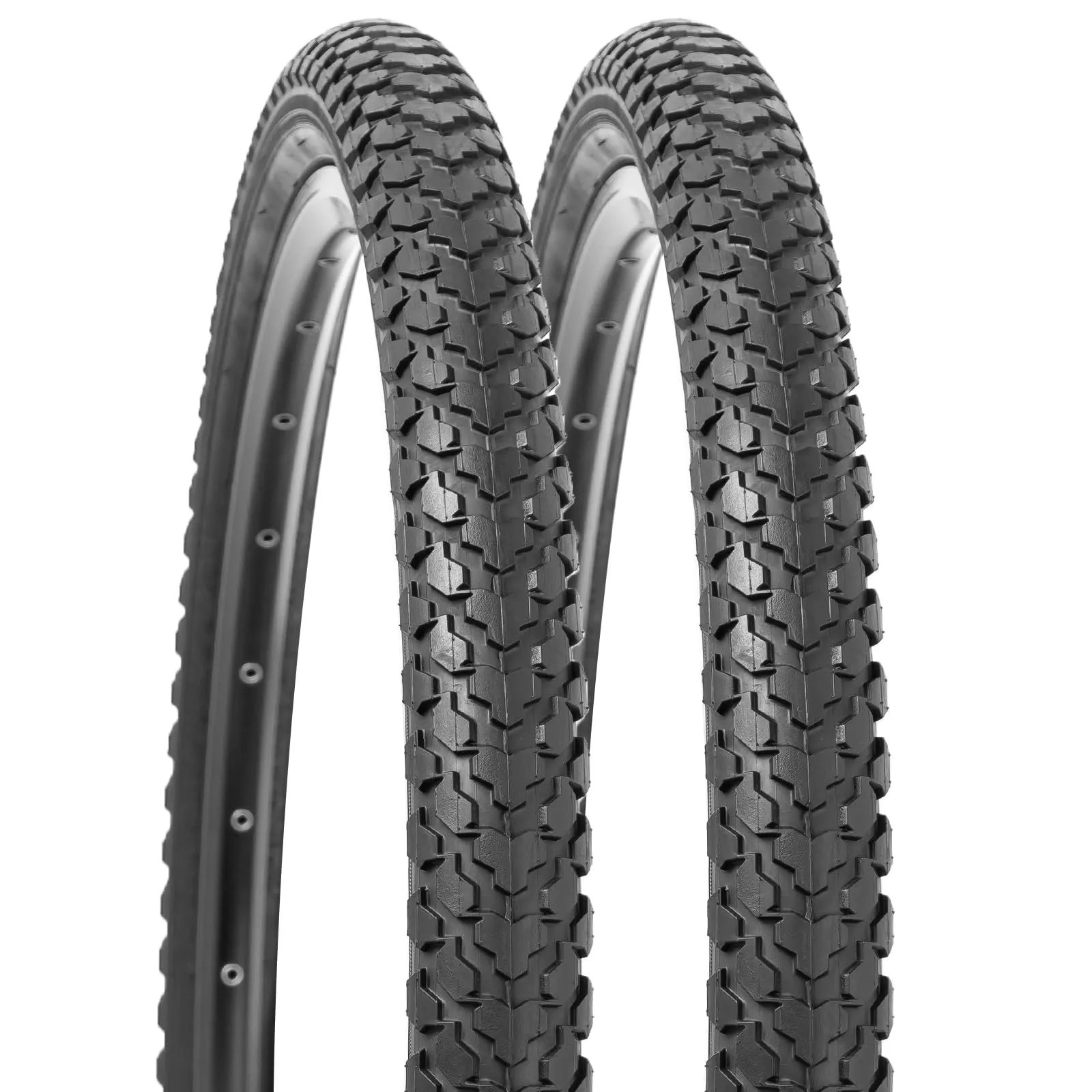 YUNSCM 26' Bike Tires & Tubes Set - 2-Pack 26x2.125 & Schrader Valve for Mountain/Off-Road Bikes