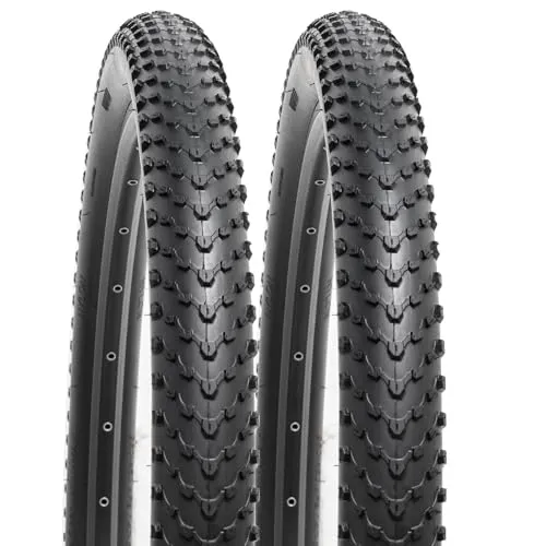 YUNSCM 27.5' Bike Tires & Heavy Duty Tubes Set - 2.40' Size, Durable, Foldable, Ideal for Mountain Biking