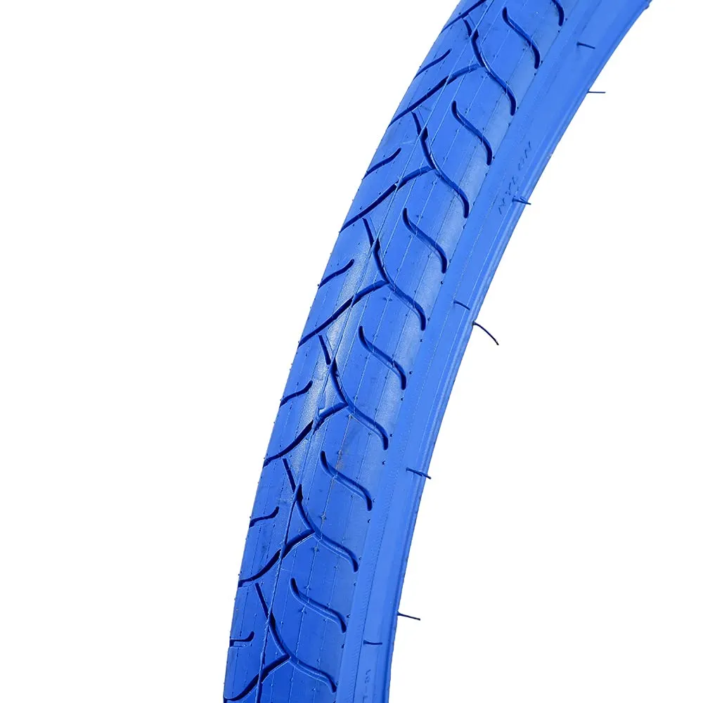 ZAS 26x2.125 Blue Bicycle Tire - 60% Rubber, Puncture Guard, Fits 19-29mm Rims, PSI 40-65