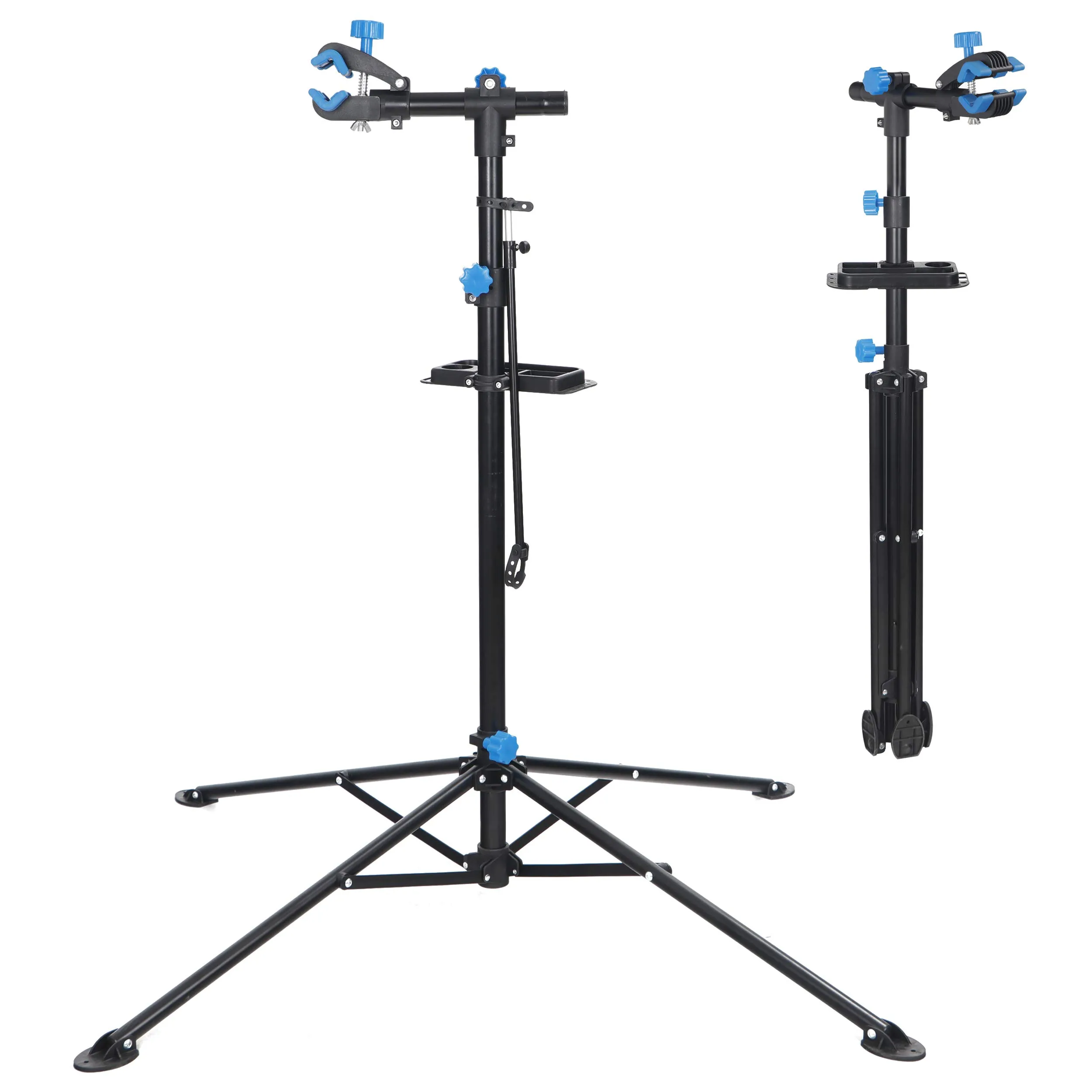 ZENY Adjustable Bike Repair Stand, Portable 66 lbs Capacity, 360° Rotating Clamp for Home Mechanics