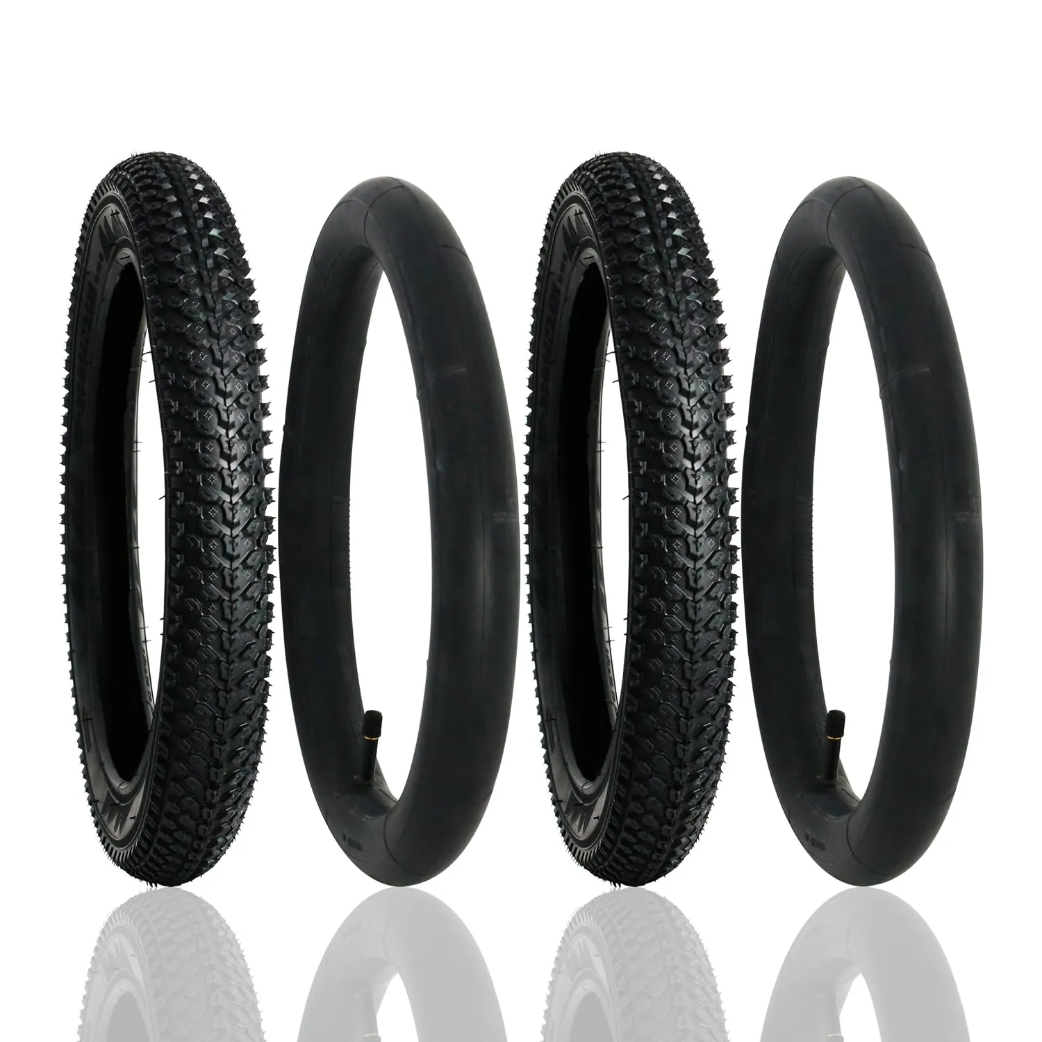 Zhuge 2Pcs 14 Inch Bike Tire & Tube Set 14x2.125 Heavy Duty for E-Bikes & Kids Bikes