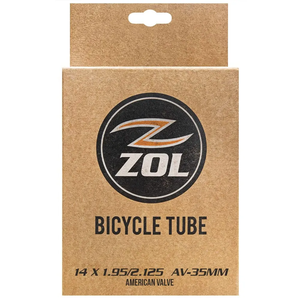 Zol 14x1.95 Inner Tube for BMX Kids & Electric Bikes - High Quality, Durable Butyl Rubber