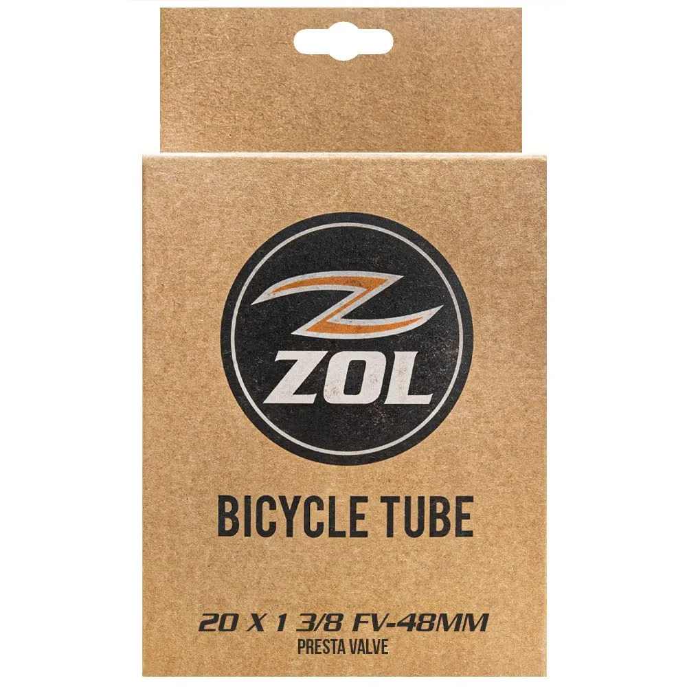 Zol Bicycle Inner Tube 20' x 1 3/8 Presta Valve 48mm - Premium Puncture Resistant Rubber