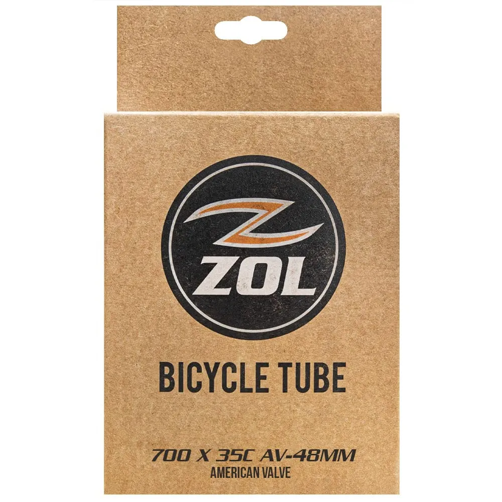 ZOL Bicycle Inner Tube 700x35c Schrader Valve 48mm for Hybrid & Commuter Bikes - Durable & Versatile