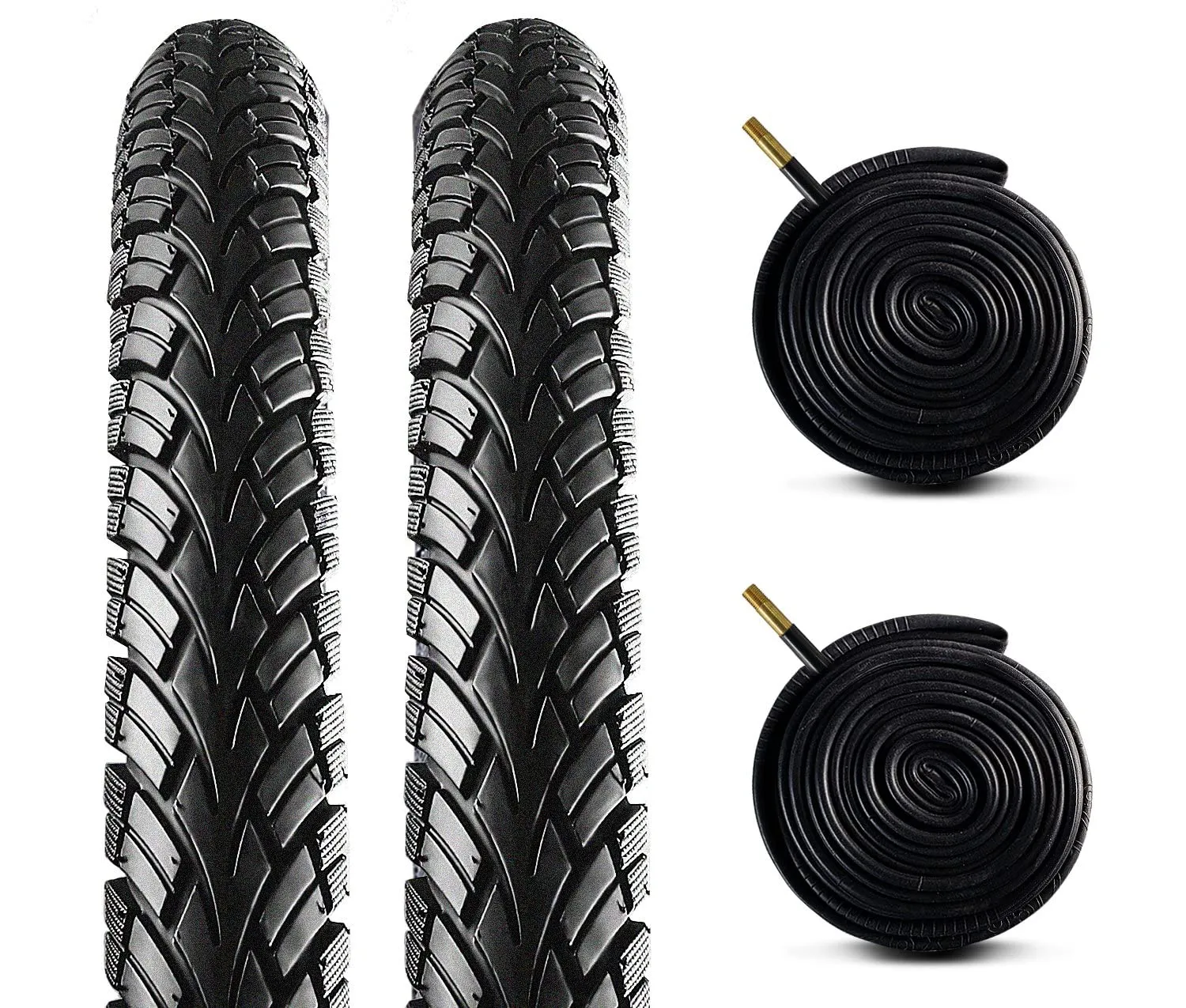 Zol Velocita 2 Pack BMX Bike Tires & Tubes 20x1.75 with Schrader Valve for Kids & Recumbent Bikes