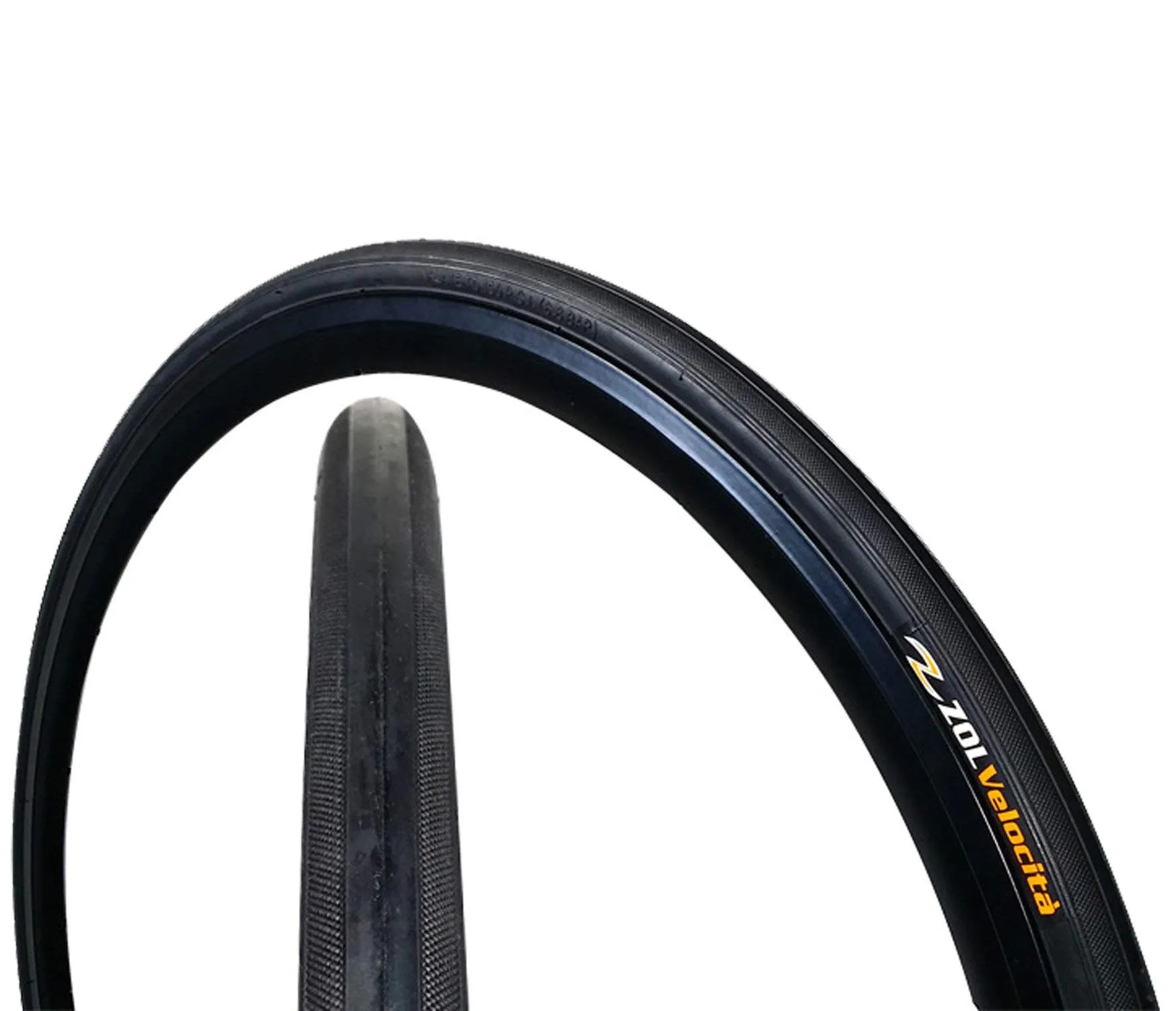 Zol Velocita Road Bike Tire 700x23C Black - Lightweight, Durable, Puncture Resistant for Smooth Rides