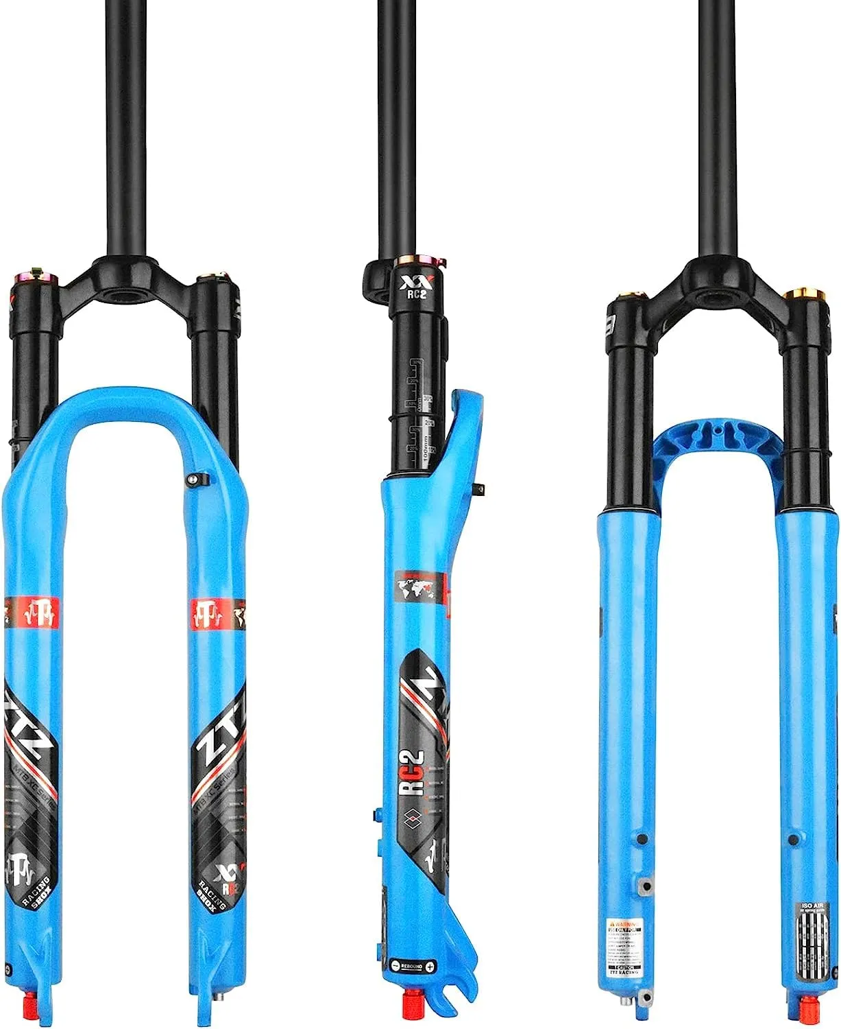 ZTZ MTB Air Suspension Fork - 120mm Travel, Adjustable, Lightweight for 26/27.5/29 inch Bikes